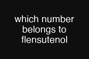 which number belongs to flensutenol
